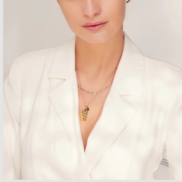 NEW 18K Gold Plated Leo Sign Zodiac Tarot Card Square Pendant Neck… - Picture 14 of 14